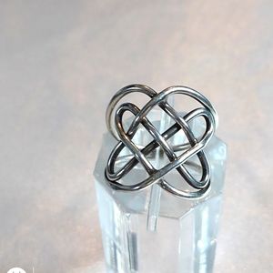 Sterling Silver Women's woven Ring  Stamped 925 size 7.5